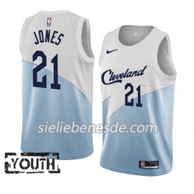 Kinder NBA Cleveland Cavaliers Trikot Jalen Jones 21 2018-19 Nike Blau Weiß Swingman